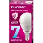 Лампа светодиодная 7вт OLL-G45-7-230-6.5K-E14-FR PRO 90-240В ОНЛАЙТ
