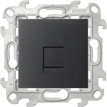 Розетка RJ45 кат 5e UTP, графит