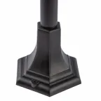 Светильник садово-парковый 4гран черный напольный 112см E27 IP44(У1) НТУ 07-40-002 Валенсия 4 (60)