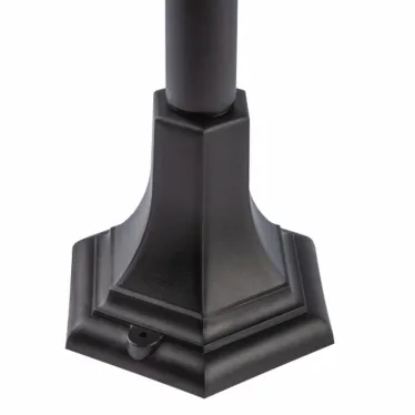 Светильник садово-парковый 4гран черный напольный 112см E27 IP44(У1) НТУ 07-40-002 Валенсия 4 (60)