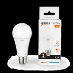 Лампа светодиодная LED 20 Вт 1520 лм 3000К А60 груша теплый E27 AC 220В Elementary Gauss