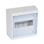 Щит распределительный навесной ЩРН-п-8 пластиковый, прозрачная дверь