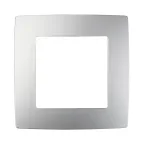 Рамка на 1 пост, Эра12, алюминий, 12-5001-03