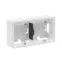 Коробка накладного монтажа 2 поста INSPIRIA белый