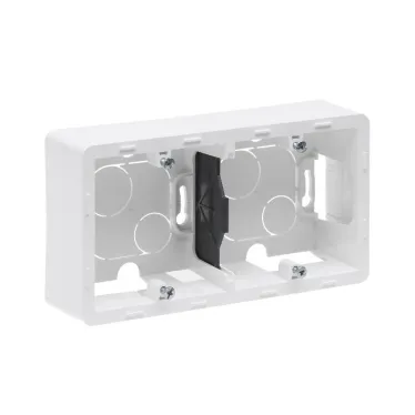 Коробка накладного монтажа 2 поста INSPIRIA белый