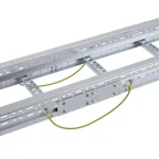 Термокомпенсационный соединитель для лотка U5, H100, в комплекте с метизами, цинк-ламельный (аналог горячеоцинкованного)