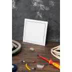 Люк ревизионный пластик с нажимным замком 200х200 Basic