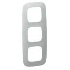 Valena ALLURE Рамка 3 поста алюминий универсальная