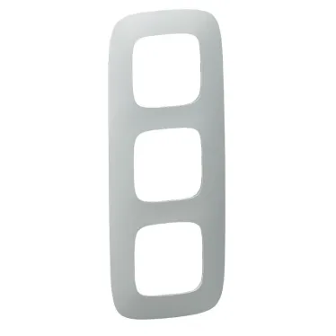 Valena ALLURE Рамка 3 поста алюминий универсальная