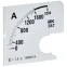Шкала сменная для амперметра Э47 1600/5А класс точности 1,5 72х72мм