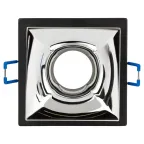 Встраиваемый светильник декоративный KL102 BK/CH MR16 GU5.3 черный хром