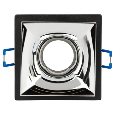 Встраиваемый светильник декоративный KL102 BK/CH MR16 GU5.3 черный хром