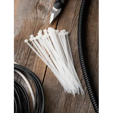 Хомут P6.6 стандартный белый 3.6x140 (100шт) FlexLock PROxima