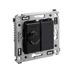 Avanti Диммер поворотный в стену, ''Черный квадрат''