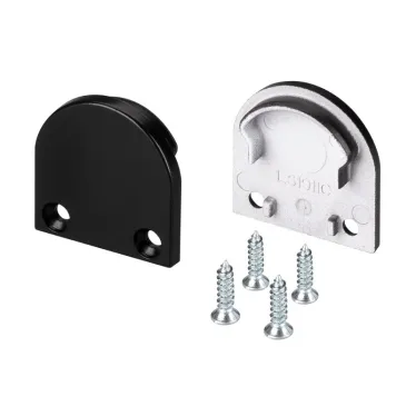 Заглушка SL-LINE-2011M ROUND BLACK глухая (ARL, Пластик)