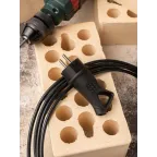 Вилка угловая каучуковая с кольцом 230В 2P+PE 16A IP44 PROxima