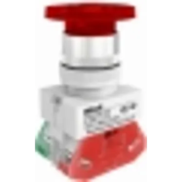 Кнопка красная с фиксацией AEAL-22 Гриб с подсветкой неон 220В ВK-22