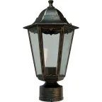 Светильник НТУ-100w на трубу Е27 IP44 черное золото