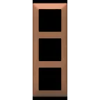 Valena LIFE Рамка 3 поста медь универсальная