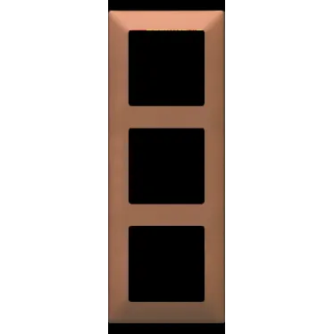 Valena LIFE Рамка 3 поста медь универсальная