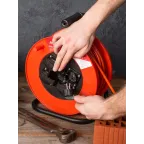 Удлинитель на катушке 'Атлант 2.0' 4 гнезда 30м с заземлением ПВС 3x1.5 16А/3.5кВт IP44 PROxima