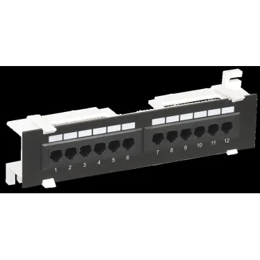 Патч-панель настенная кат.6 UTP. 12 портов (IDC Dual)