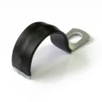 Скоба металлическая однолапковая с полимерным покрытием СМО-П d25-26 мм (100 шт/уп) Промрукав