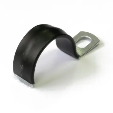 Скоба металлическая однолапковая с полимерным покрытием СМО-П d25-26 мм (100 шт/уп) Промрукав