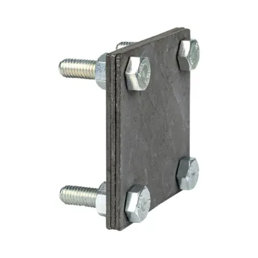 Зажим полоса 40 - полоса 40 (3 пластины 70х70мм) HZ PROxima