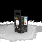 Лампа светодиодная LED 6.5 Вт 520 лм 3000К шар P45 теплый E27 AC 220В Black Gauss