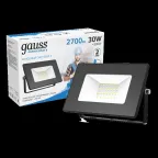 Прожектор светодиодный ДО 30 Вт 2700 лм 6500К AC 220В IP65 126х136х30мм Elementary G2 Gauss