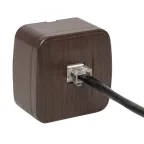 Розетка RJ-45 1-местная ОП Минск 1А 120В темное дерево