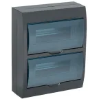 Корпус модульный пл. нав. ЩРН-П-24 черный IP41