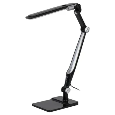 Светильник настольный светодиодный NLED-497-12W-BK на струбцине и с основанием черный