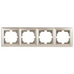 Рамка на 4 поста, СУ, Solo, шампань, 4-504-04