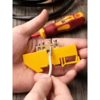 Шина 0 N 6х9мм 4 отверстия латунь желтый изолятор на DIN-рейку PROxima