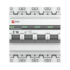 Выключатель автоматический четырехполюсный 16А С ВА47-63 4.5кА PROxima