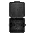 Коробка распаячная КМР-030-036, 4 мембранных ввода (65х65х50) чёрная