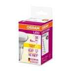 Лампа светодиодная LED 4Вт STAR Е27 R63 (замена 32Вт), теплый белый свет Osram