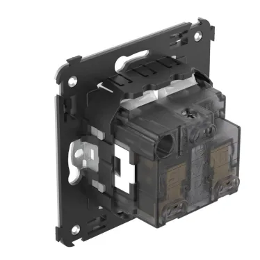 Avanti Розетка в стену, 2P+E, с защитными шторками, ''Белое облако''