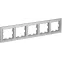 BRITE Рамка 5 постов РУ-5-БрА алюминий
