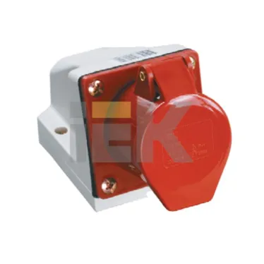 Розетка кабельная 16А 3Р+E IР44 на поверхность 380В 114