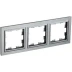 BRITE Рамка 3 поста РУ-3-БрС сталь