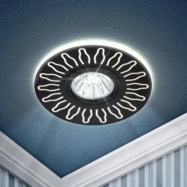 DK LD31 BK Точечные светильники декор cо светодиодной подсветкой MR16, 220V, max 11W, черный