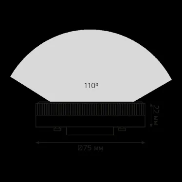 Лампа светодиодная LED 6 Вт 440 лм 3000К таблетка теплый GX53 AC 220В Elementary Gauss