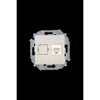 15 Розетка компьютерная скрытая RJ45 категория 5е Systimax шампань