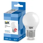 Лампа светодиодная G45 шар 5Вт 230В 6500К E27 IEK