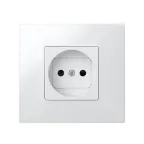Розетка 2P со шторками винтовой зажим 16А 250В S27 белый