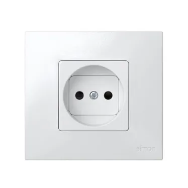 Розетка 2P со шторками винтовой зажим 16А 250В S27 белый