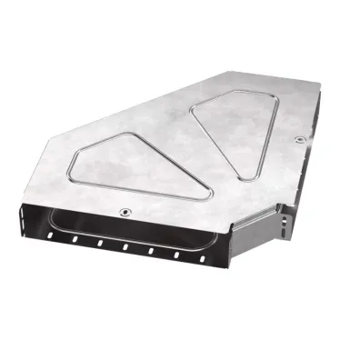 Угол горизонтальный 90 градусов с крышкой Стандарт 400х80